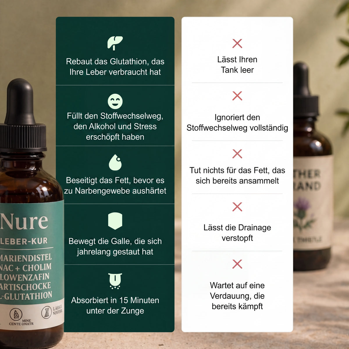 Nure Leber Support – zur Wiederherstellung von Energie und Vitalität