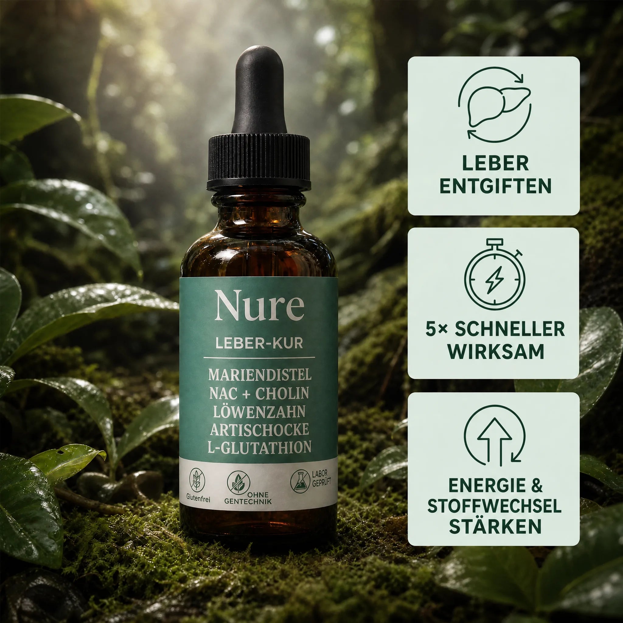 Nure Leber Support – zur Wiederherstellung von Energie und Vitalität